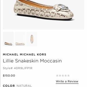 MK snakeskin shoes
